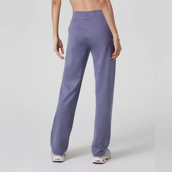 Vuori Halo Straight Leg Trouser DreamKnit Cosmic Heather Size S NWT - Picture 3 of 9